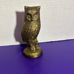 Vintage Brass Owl